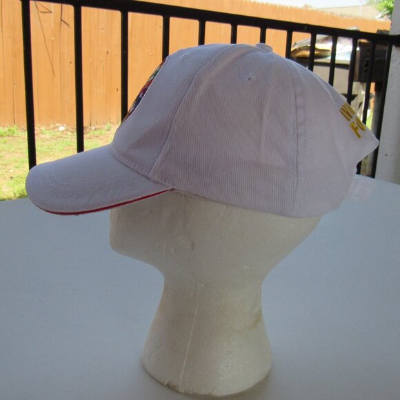 2017 Wheel of Fortune Colorful Logo White Hat Cap Adjustable Strap Unisex Adults - Picture 2 of 7